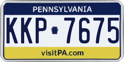 PA license plate KKP7675