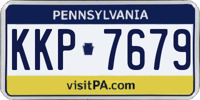 PA license plate KKP7679