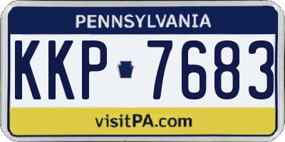 PA license plate KKP7683