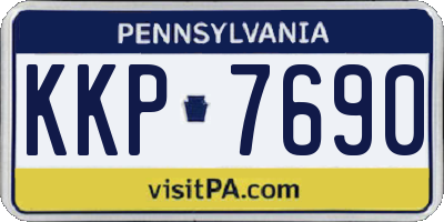 PA license plate KKP7690