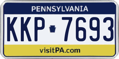 PA license plate KKP7693