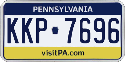 PA license plate KKP7696