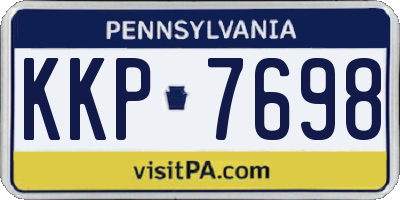 PA license plate KKP7698