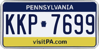 PA license plate KKP7699