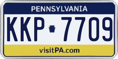 PA license plate KKP7709