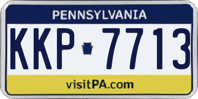PA license plate KKP7713