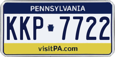 PA license plate KKP7722