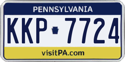 PA license plate KKP7724