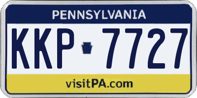 PA license plate KKP7727