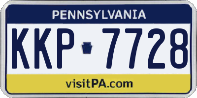 PA license plate KKP7728