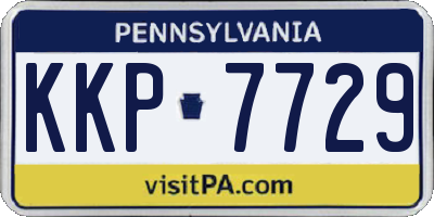PA license plate KKP7729