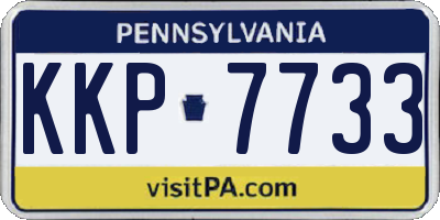 PA license plate KKP7733