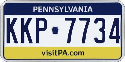 PA license plate KKP7734
