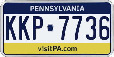 PA license plate KKP7736