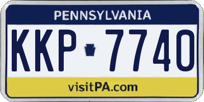 PA license plate KKP7740