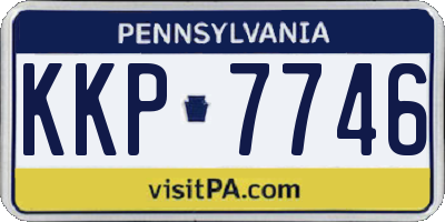 PA license plate KKP7746