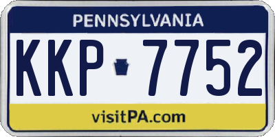 PA license plate KKP7752