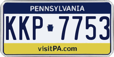 PA license plate KKP7753