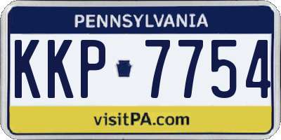 PA license plate KKP7754