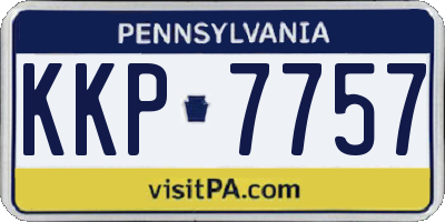 PA license plate KKP7757