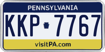 PA license plate KKP7767
