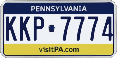 PA license plate KKP7774