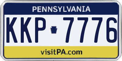 PA license plate KKP7776