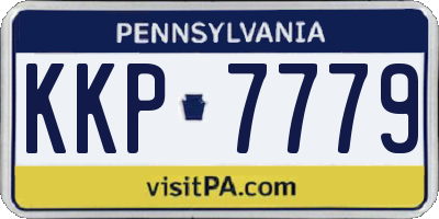 PA license plate KKP7779