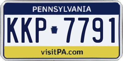 PA license plate KKP7791