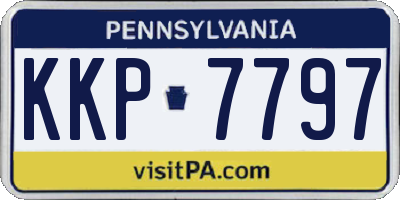 PA license plate KKP7797