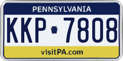 PA license plate KKP7808