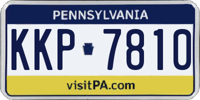 PA license plate KKP7810