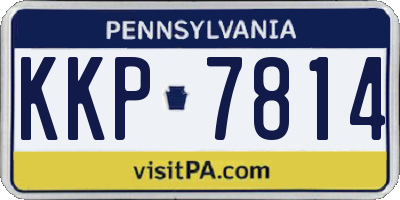 PA license plate KKP7814