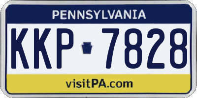 PA license plate KKP7828