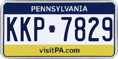 PA license plate KKP7829