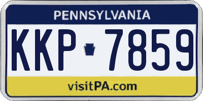 PA license plate KKP7859
