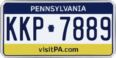 PA license plate KKP7889
