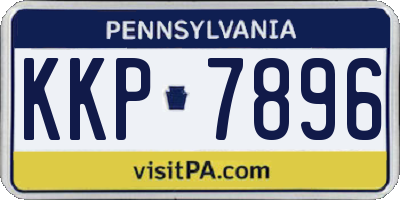 PA license plate KKP7896