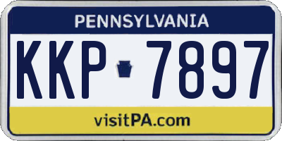PA license plate KKP7897