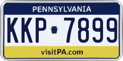 PA license plate KKP7899