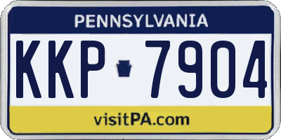 PA license plate KKP7904