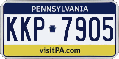 PA license plate KKP7905
