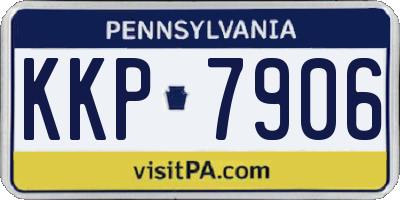 PA license plate KKP7906