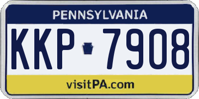PA license plate KKP7908