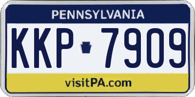 PA license plate KKP7909