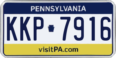 PA license plate KKP7916