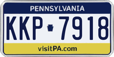 PA license plate KKP7918