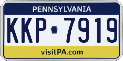 PA license plate KKP7919