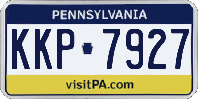 PA license plate KKP7927