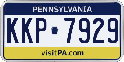 PA license plate KKP7929